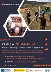 Cartel para difusión de charla en Montanuy