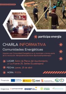 Cartel para charla de difusión inicial en Setiles