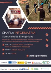 Cartel Charla en Villar de los Navarros