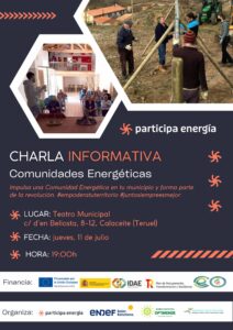 Cartel informativo para charla de difusión en Calaceite